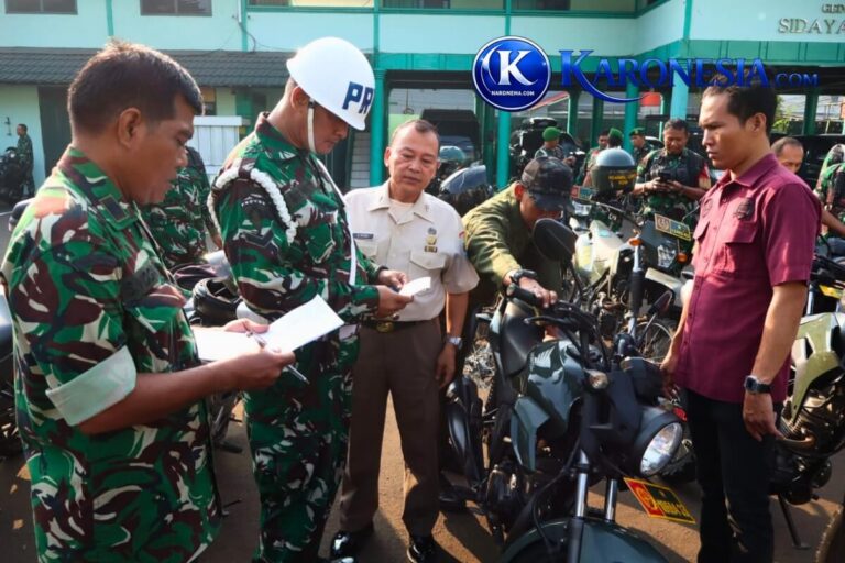 Pengecekan kendaraan dinas roda dua Kodim 0506 Tangerang