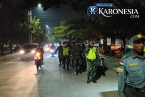 Koramil Kranji Patroli Bersama Linmas Jaga Kamtibmas Bekasi