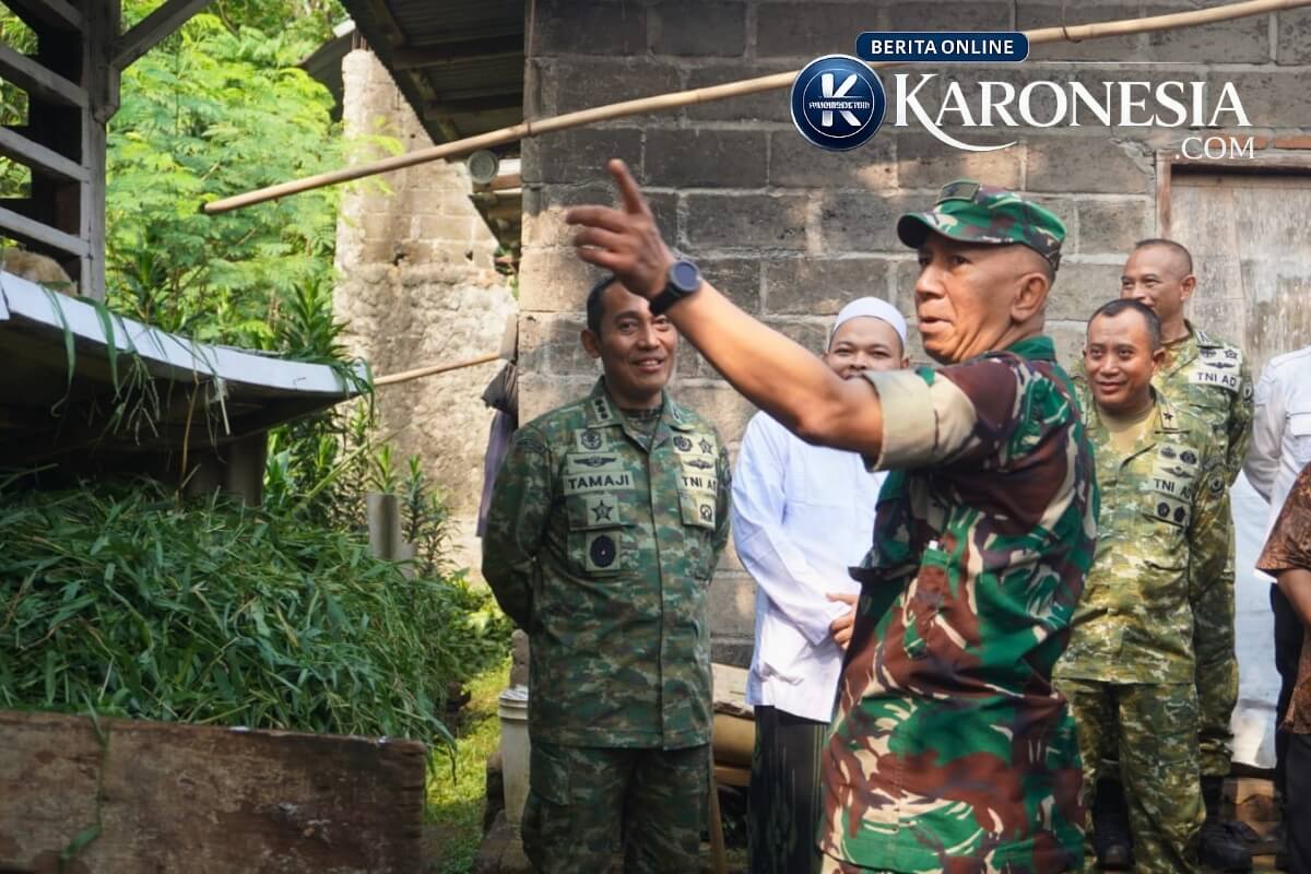 Danrem 052 menjelaskan program peternakan kepada Tim Penilai Sterad
