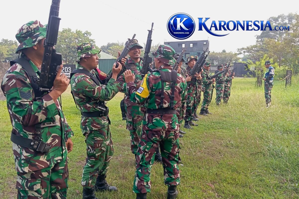 Prajurit Kodim 0506 latihan menembak