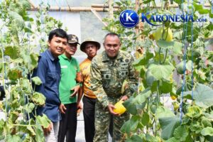 Danrem Untoro Apresiasi Inovasi Petani Milenial Melon Green House Ngawi