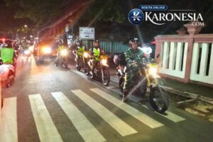 Patroli Malam Babinsa Kranji Jaga Kamtibmas Permukiman Bekasi