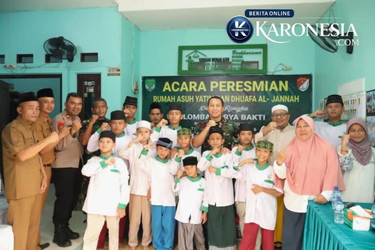 Peresmian Yayasan Rumah Asuh Yatim Dhuafa Al Jannah oleh Kodim 0506 Tangerang di Pamulang