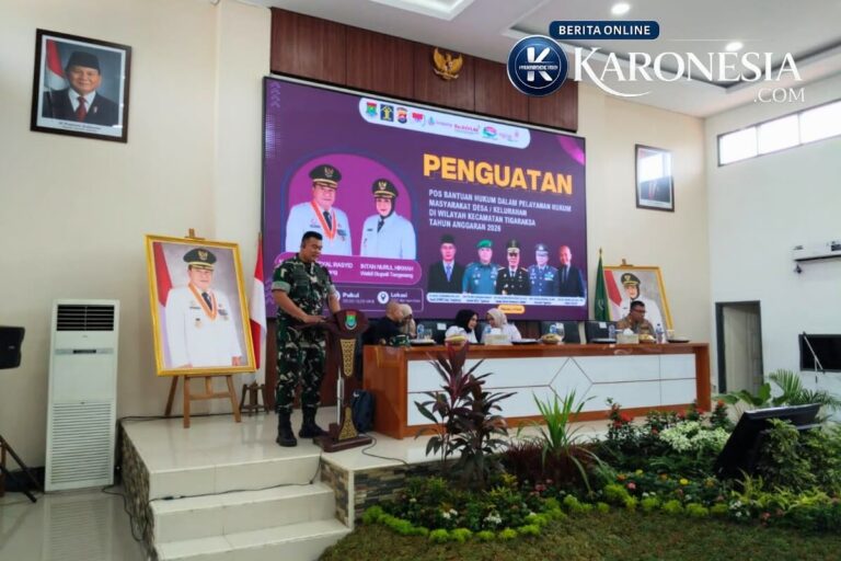 Kasdim 0510 Tigaraksa menyampaikan materi penguatan Posbakum