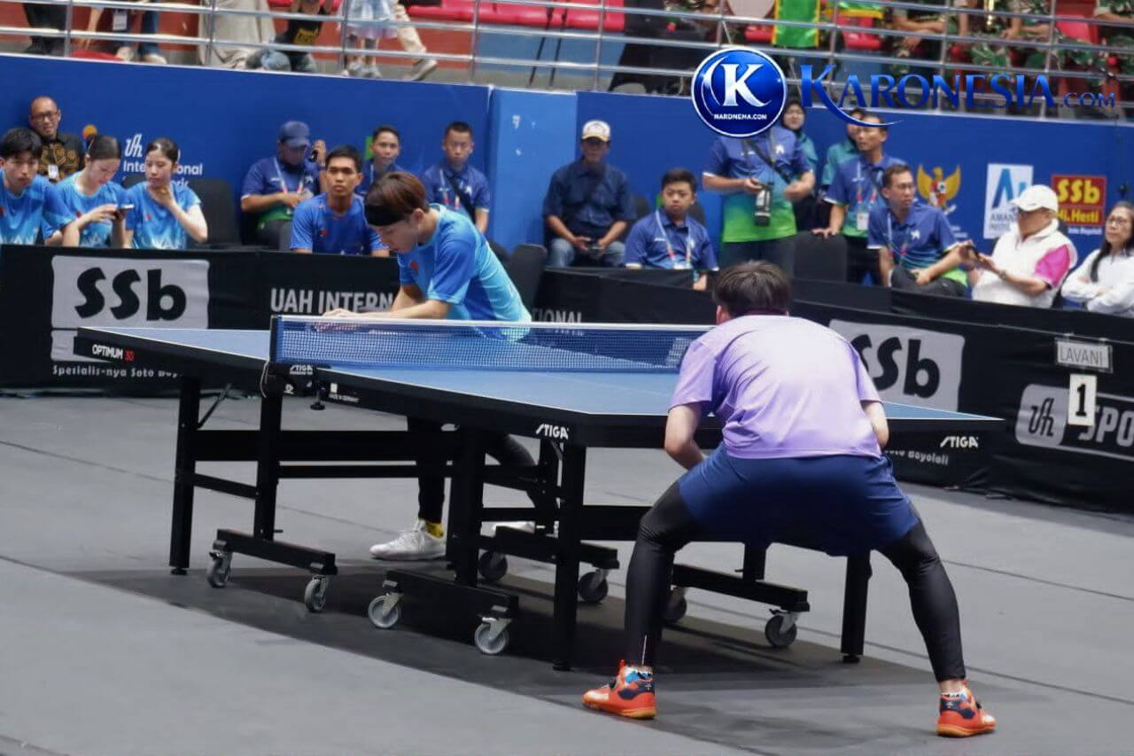 Aksi atlet saat bertanding di UAH International Super Series VI Bekasi 2026