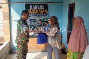Peduli Kesehatan Warga, Koramil Cikupa Sambangi Rumah ke Rumah Bawa Layanan Gratis