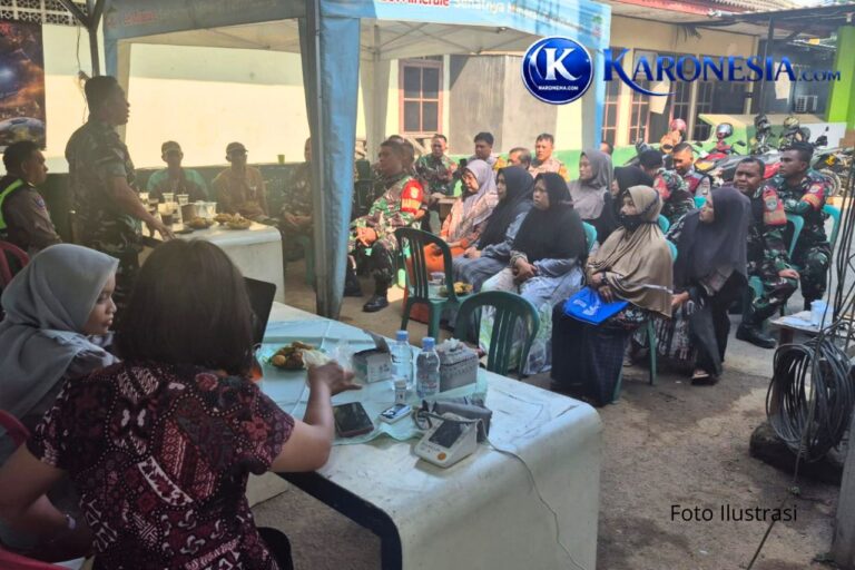 Danramil Legok pimpin baksos kesehatan gratis bagi warga Tangerang