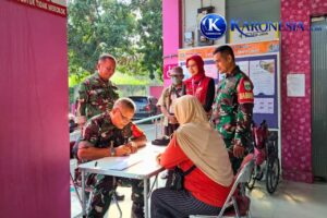 Kodim 0507/Bekasi Fasilitasi Cek Kesehatan Gratis Warga Duren Jaya
