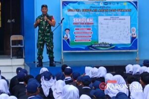 Danramil Pamulang Ajak Pelajar SMPN 9 Perangi Narkoba dan Bullying