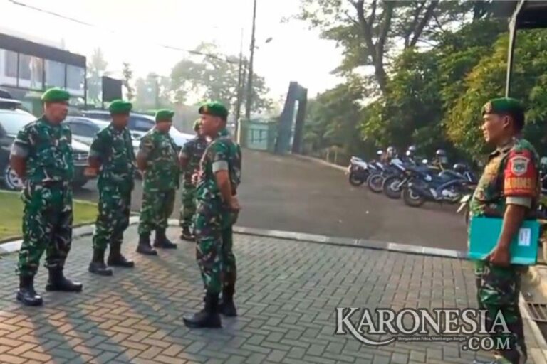 Danramil 14 Panongan memimpin apel pagi kesiapsiagaan Babinsa
