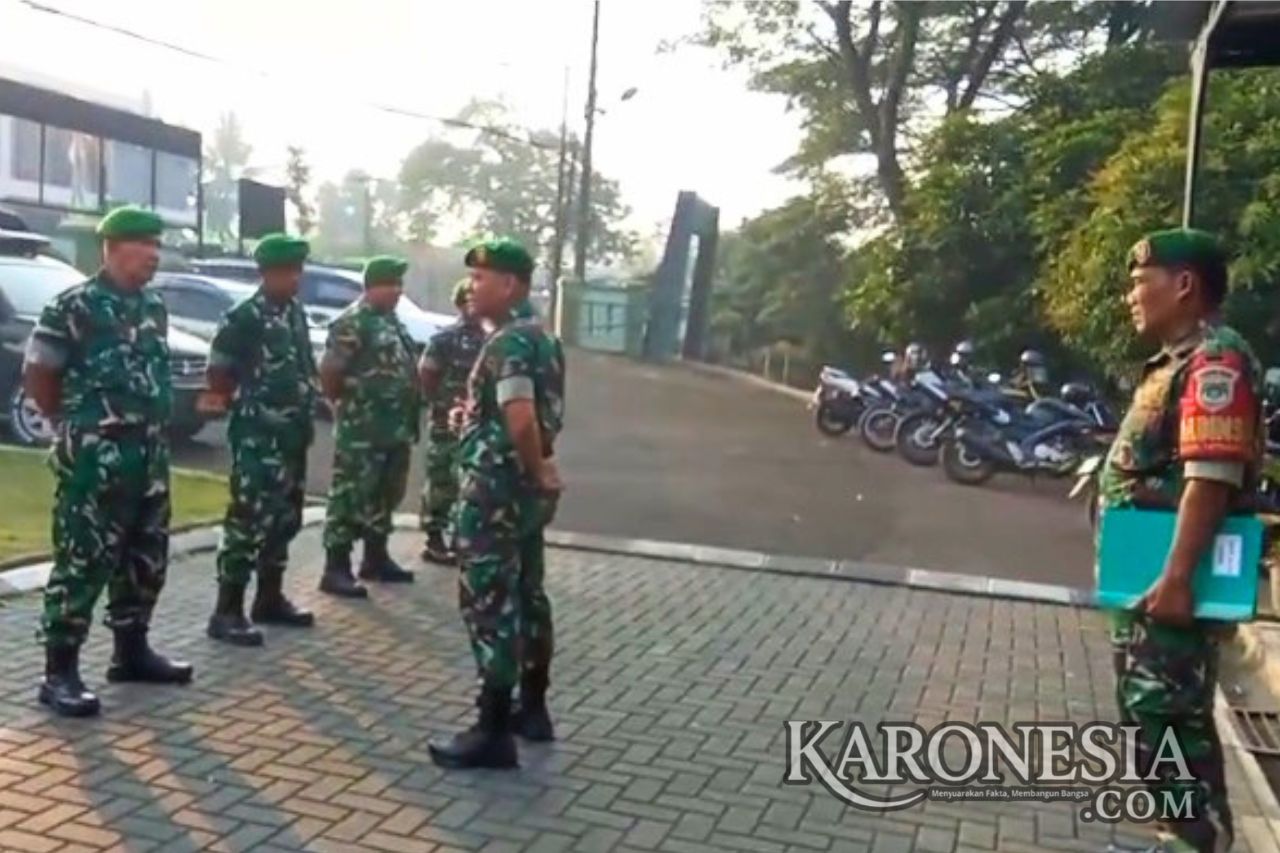 Danramil 14 Panongan memimpin apel pagi kesiapsiagaan Babinsa