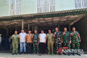 Danrem 052/Wkr dan jajaran TNI berpose di Sekolah Insan Cendekia Madani