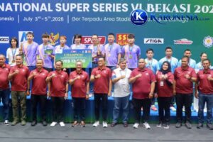 Dandim Bekasi Hadiri Penutupan Turnamen Tenis Meja Internasional UAH