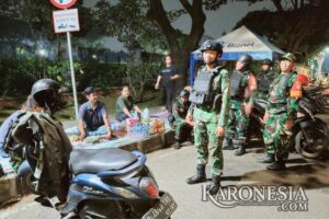 Antisipasi Kenakalan Remaja, Koramil 07/Cipayung Sisir Kawasan Pintu III TMII