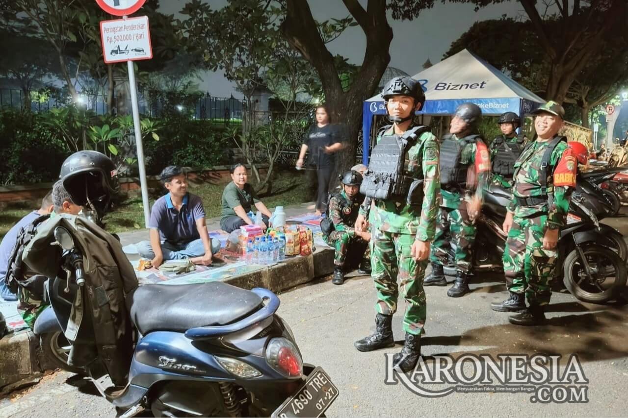 Babinsa Koramil 07/Cipayung patroli malam cegah tawuran di Jakarta Timur