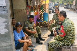 Babinsa Koramil Batuceper Pererat Hubungan dengan Warga Lewat Komsos