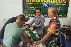 Koramil Batuceper Fasilitasi Khitanan Gratis untuk 40 Anak di Neglasari