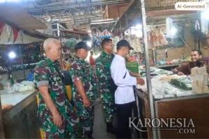Cek Harga Pangan di Pasar, Koramil 09/Serpong Utara Sebut Harga Relatif Stabil