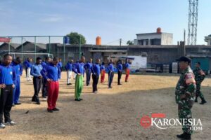Koramil Curug Gembleng Disiplin Siswa SMK Pelayaran
