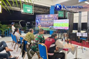 Koramil Pasar Rebo-Ciracas Gelar Nobar Piala Dunia 2026 Bersama Warga Terminal Kampung Rambutan