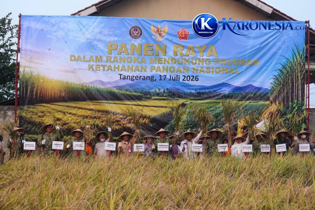 Forkopimda dan tokoh daerah hadiri panen raya ketahanan pangan di Tangerang
