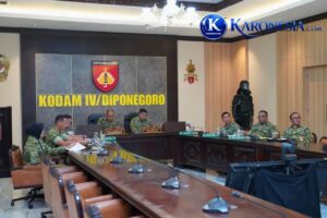 Pangdam Diponegoro Ikuti Evaluasi Percepatan Pembangunan KDKMP via Vidcon