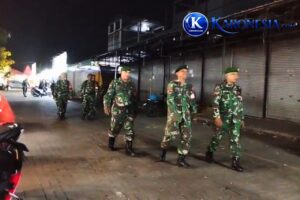 Koramil 01 Teluknaga Gelar Patroli Maung dan Jalan Kaki Cegah Gangguan Kamtibmas