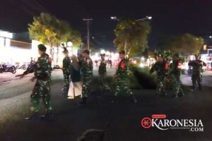 Sisir Titik Rawan, Koramil Teluknaga Kerahkan Patroli Maung dan Jalan Kaki