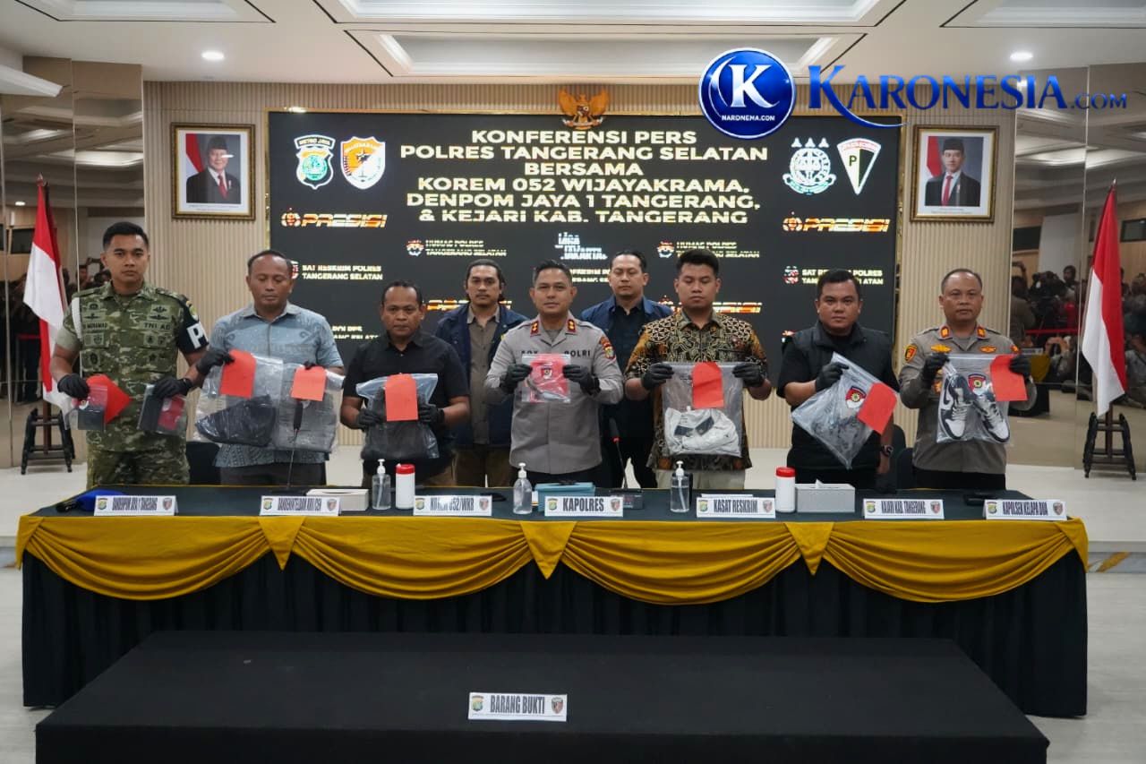 Konferensi pers pengungkapan kasus pembunuhan prajurit