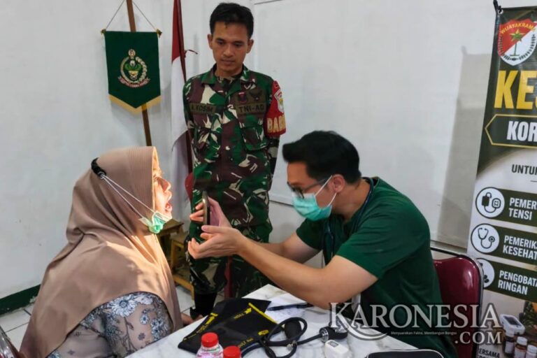 Bakti sosial kesehatan Koramil 09/Mauk Tangerang