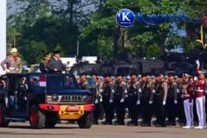 Prabowo Pimpin Upacara HUT ke-80 Bhayangkara