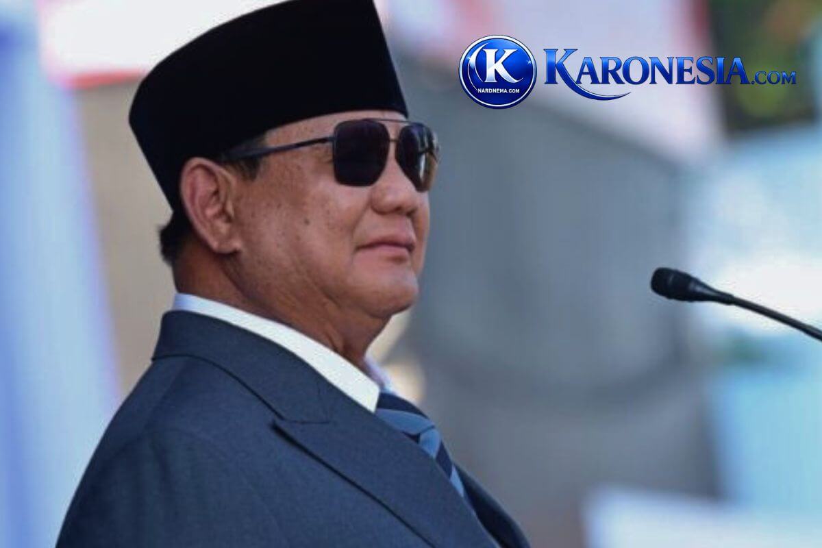 Presiden Prabowo Subianto saat memimpin upacara Hari Bhayangkara ke-80