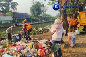 Satgas Sampah Kodim Tigaraksa Bersihkan Titik Penumpukan Sampah di Sepatan