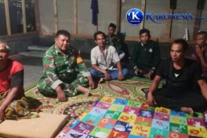 Babinsa Panongan Perkuat Siskamling Bersama Warga