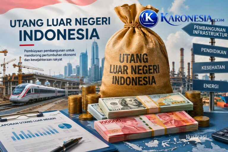 Ilustrasi utang luar negeri Indonesia