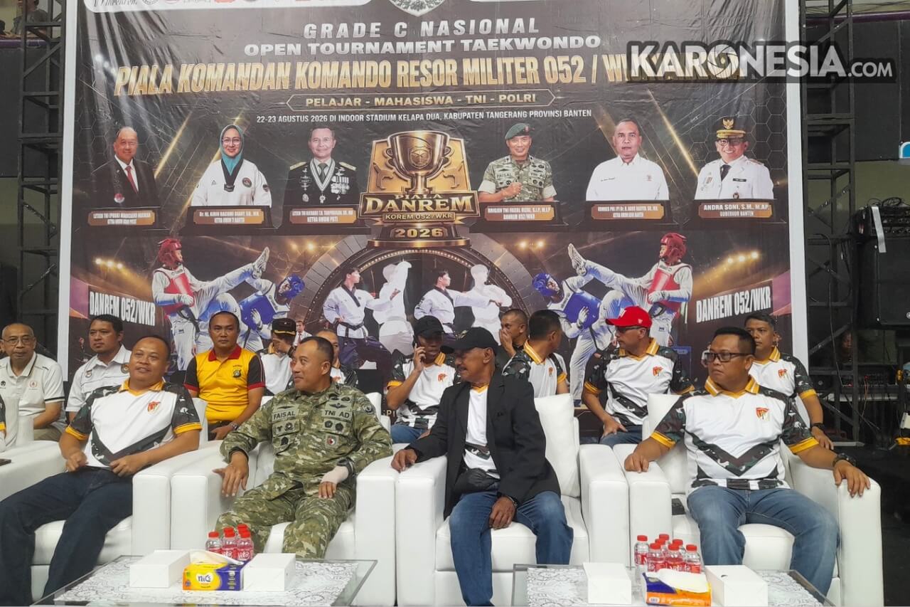 Pembukaan Turnamen Taekwondo Piala Danrem 052/WKR 2026