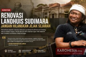 Agam Pamungkas Lubah, pemerhati sejarah yang menyoroti renovasi Landhuis Sudimara