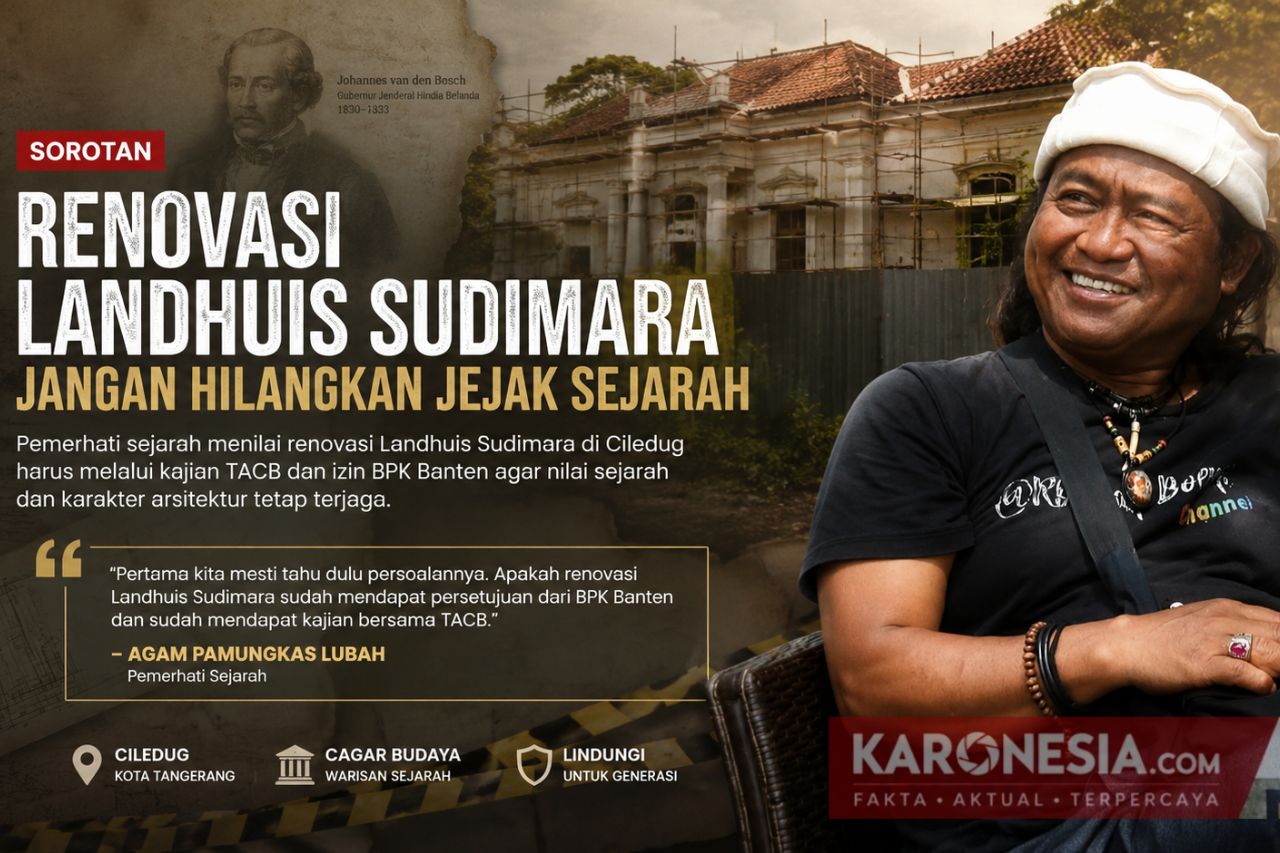 Agam Pamungkas Lubah, pemerhati sejarah yang menyoroti renovasi Landhuis Sudimara