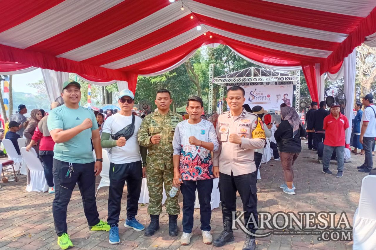 Babinsa Koramil 03/Serpong mengamankan Festival Budaya di Tandon Ciater