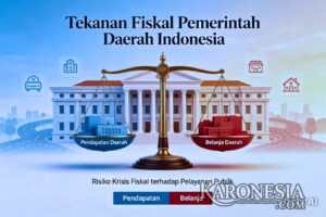 Ilustrasi tekanan fiskal pemerintah daerah Indonesia
