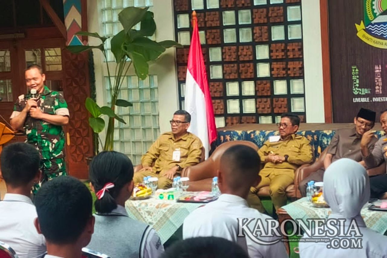 Kasdim 0506/Tgr memberi pembekalan kepada Capaska Kota Tangerang 2026