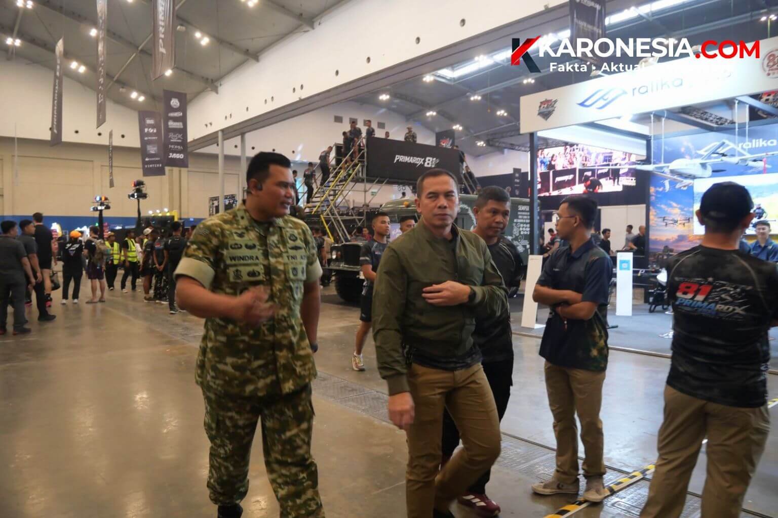 Kasdim 0510/Tigaraksa Mayor Inf Windra Sanur meninjau area Lomba Primarox 2026 dalam rangka HUT ke-81 TNI di ICE BSD City.