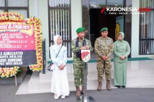 Kolonel Krisrantau sampaikan sambutan lepas sambut Dandim Bekasi