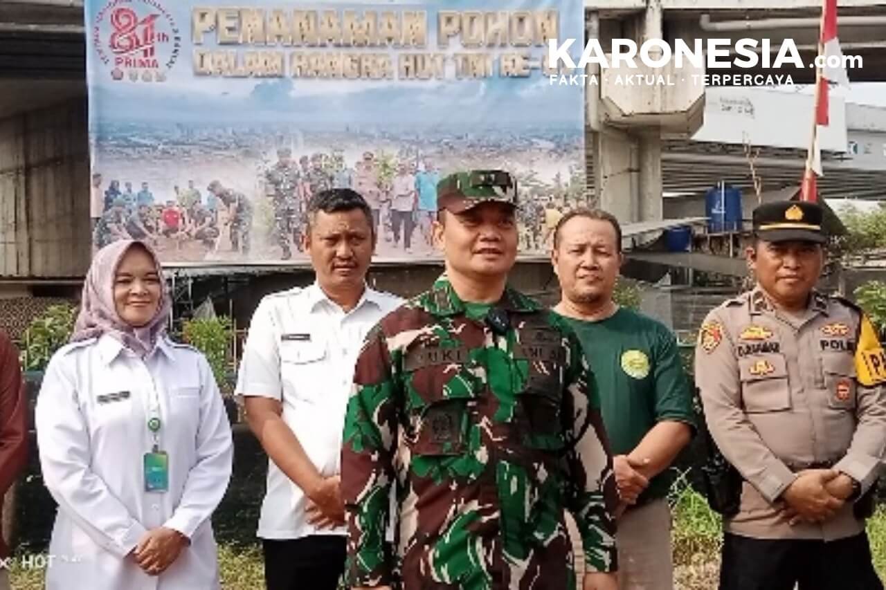 Kasdim 0506/TGR Bersama Pemerintah & Polri — Kegiatan Penanaman Pohon di Pamulang Timur