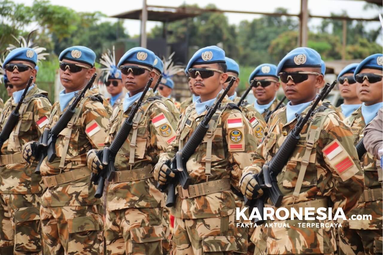 Prajurit Indonesia berseragam PBB