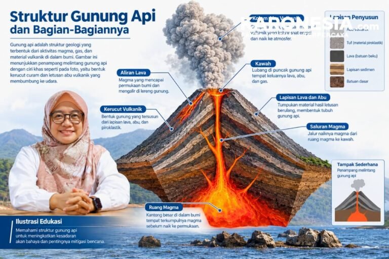 Abu vulkanik Gunung Anak Krakatau dan risiko gangguan pernapasan