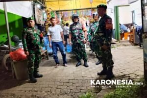 Babinsa Ciledug dan Serpong patroli malam bersama warga