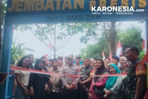 Peresmian Jembatan Merah Putih Presisi di Ciputat oleh Kapolres Tangerang Selatan