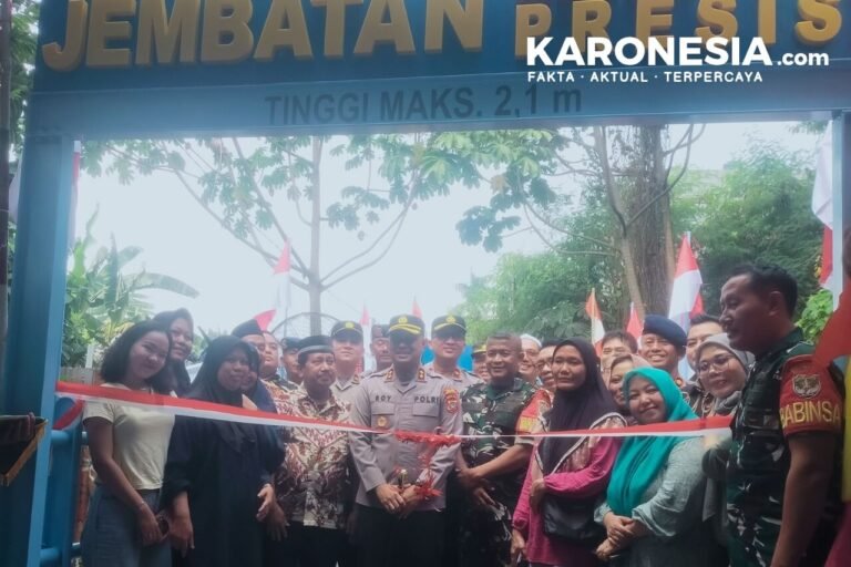 Peresmian Jembatan Merah Putih Presisi di Ciputat oleh Kapolres Tangerang Selatan