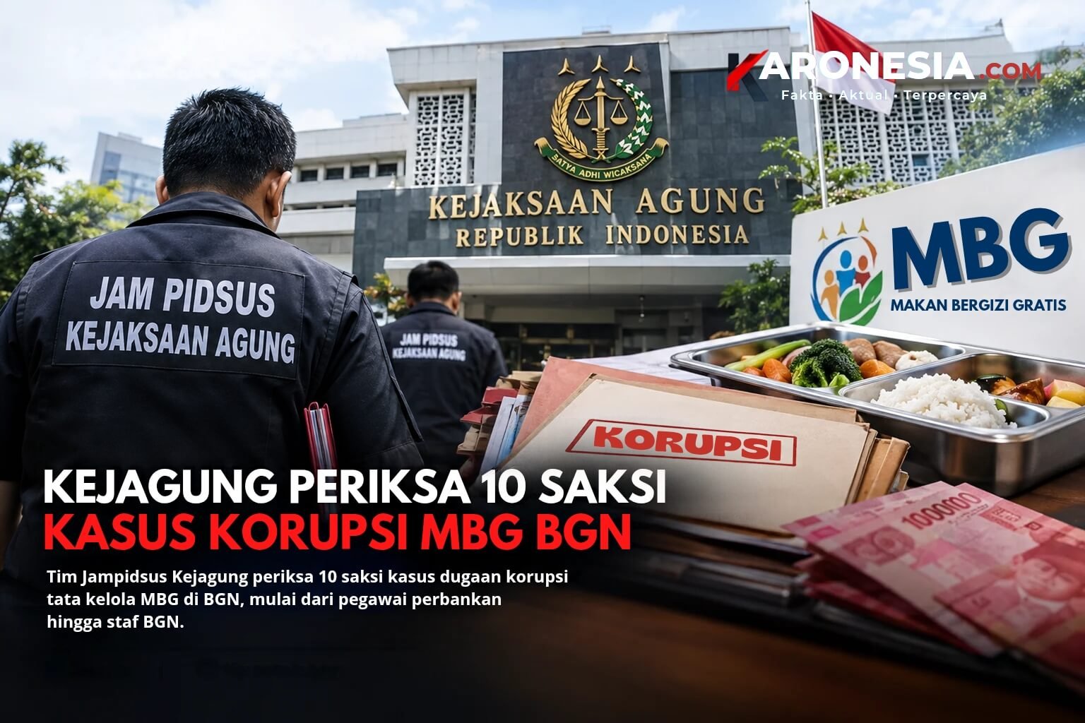 Petugas Jampidsus Kejagung periksa saksi kasus korupsi MBG BGN